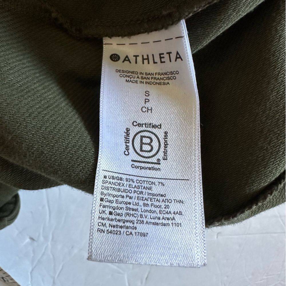 Athleta Women’s Aspen Olive Farallon Weekender Snap Ankle Pants- Size Small - Picture 7 of 16